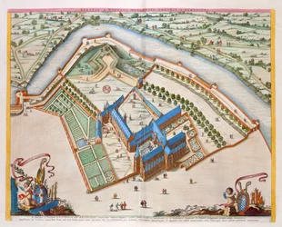 The Benedictine Abbey of St Winnock, Bergen, Netherlands, 1649